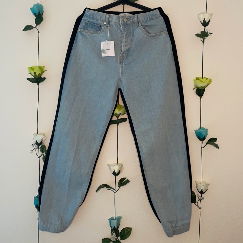 Adika Hybrid Denim and Nylon Pants